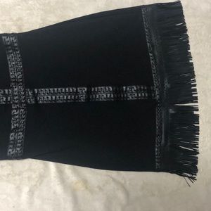 bebe Dresses - Bebe Fringed Black dress bebe Dresses - Bebe Fringed Black dress